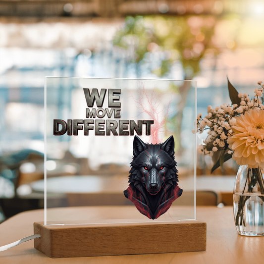 We Move Different | Acrylic Plaque v. 2