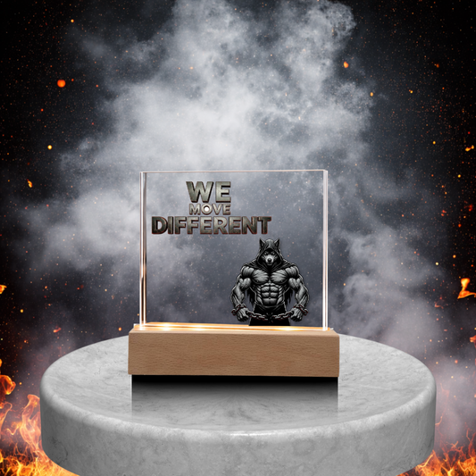We Move Different | Acrylic Plaque v. 1