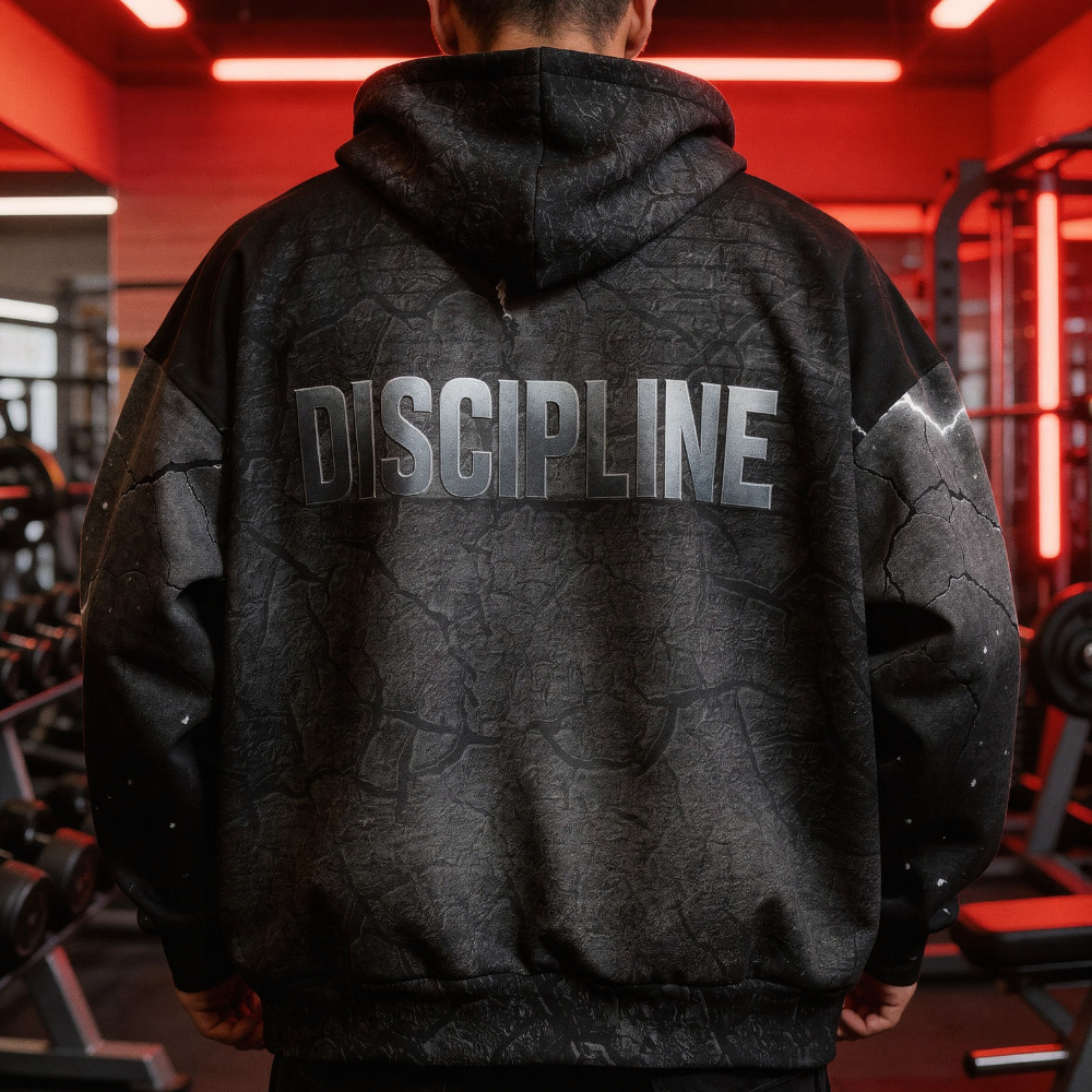 Wolf Discipline bodybuilding gym hoodie