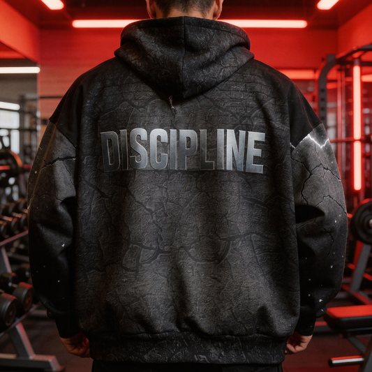 Wolf Discipline bodybuilding gym hoodie