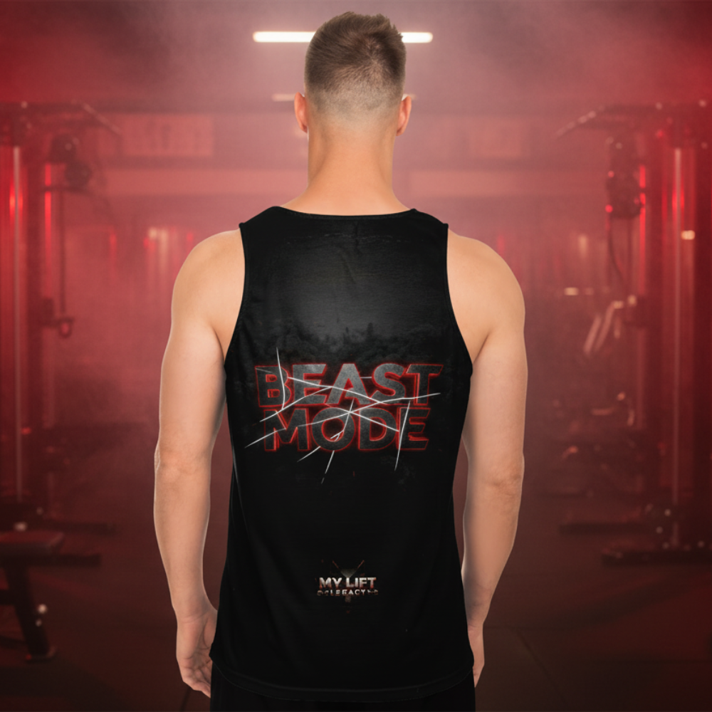 Beast Mode Wolf Shirt Back Gym