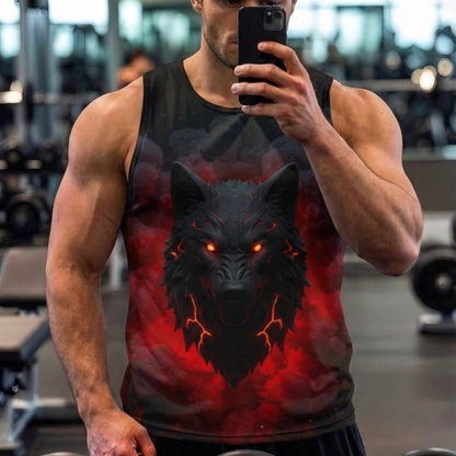 Beast Mode Wolf Shirt Front 