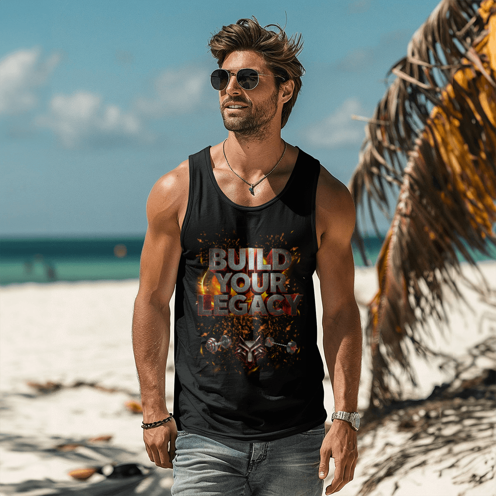 Build your Legacy Tank Shirt Black Beach