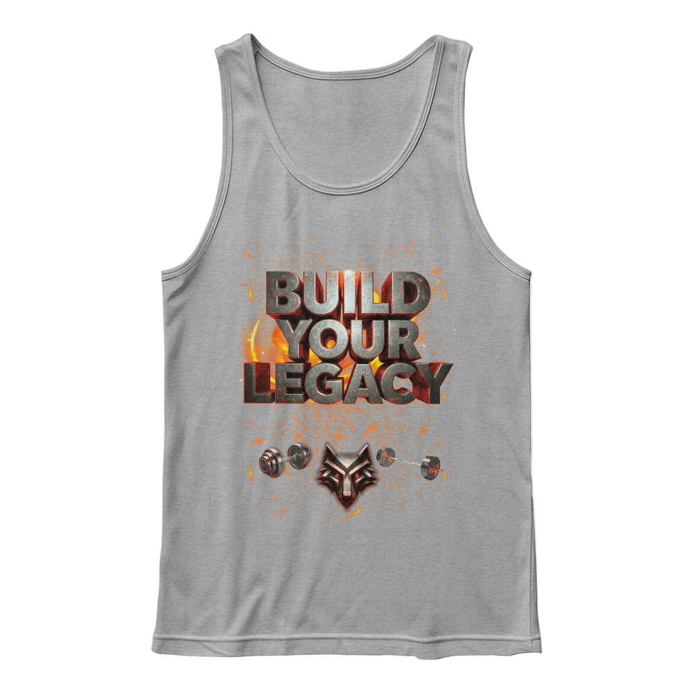 Build your Legacy Tank Shirt Gray Single