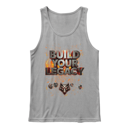 Build your Legacy Tank Shirt Gray Single