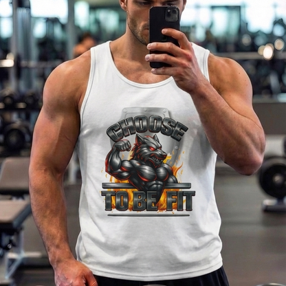 Choose to be fit Tank Shirt Mirror Gym