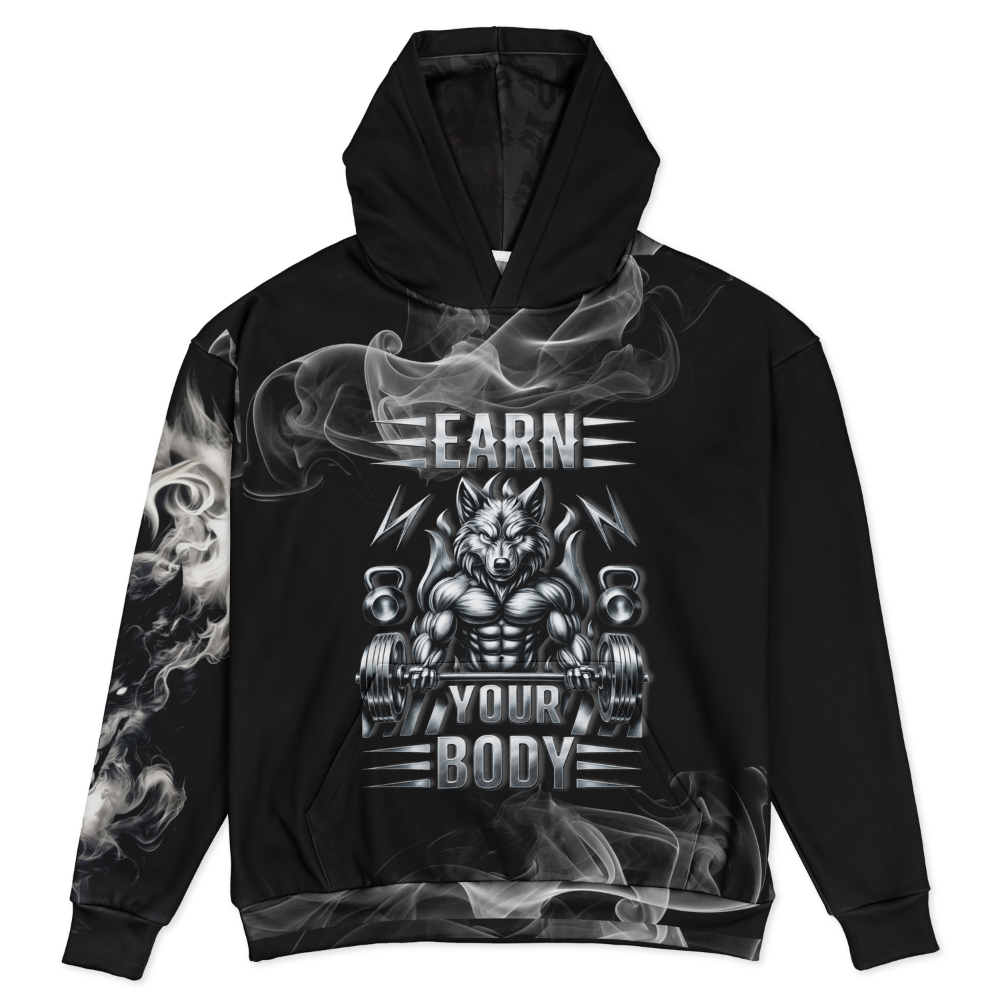 Wolf Discipline bodybuilding gym hoodie