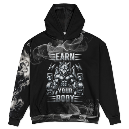 Wolf Discipline bodybuilding gym hoodie