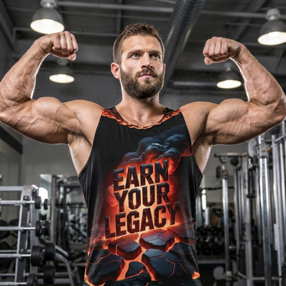 Earn Your Legacy Fire Shirt Flex Gym