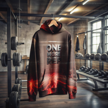 One More Rep OS Hoodie Front Gym Hook1