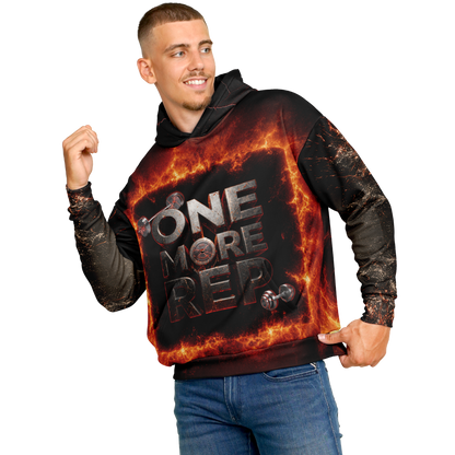 One More Rep OS Hoodie Front Single Guy