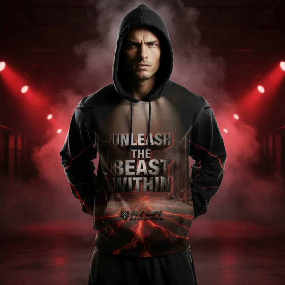 Unleash the Beast Red Lights Hoodie