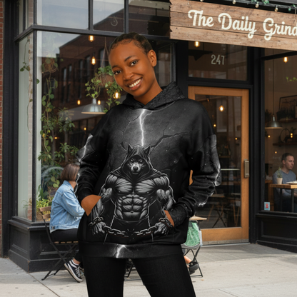 Wolf Discipline Oversized Hoodie Girl