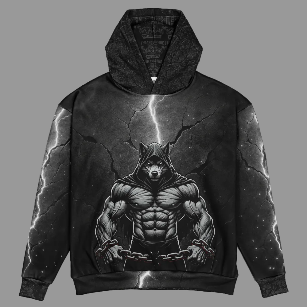 Wolf Discipline bodybuilding gym hoodie