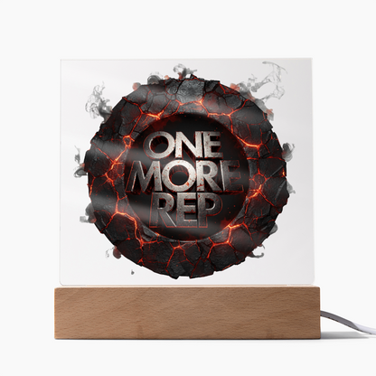 One More Rep | Acrylic Plaque