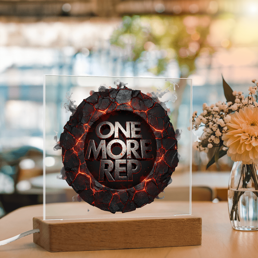 One More Rep | Acrylic Plaque