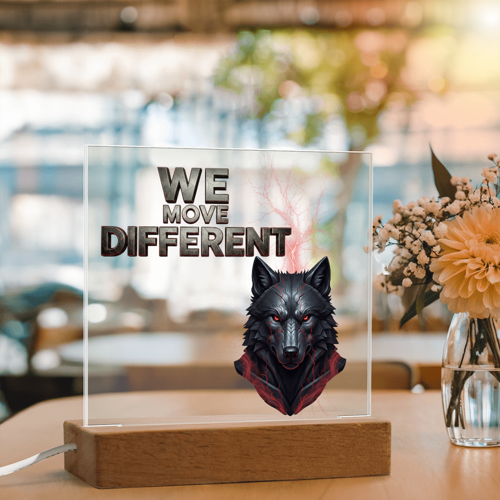 We Move Different | Acrylic Plaque v. 2