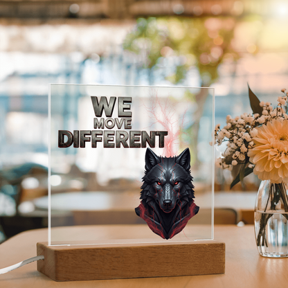 We Move Different | Acrylic Plaque v. 2