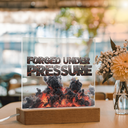 Forged Under Pressure | Acrylic Plaque