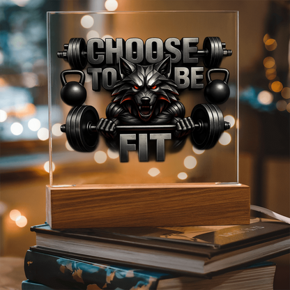 Choose to be Fit | Acrylic Plaque