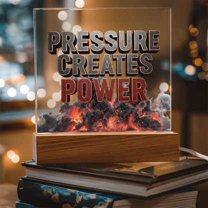 Pressure Creates Power | Acrylic Plaque
