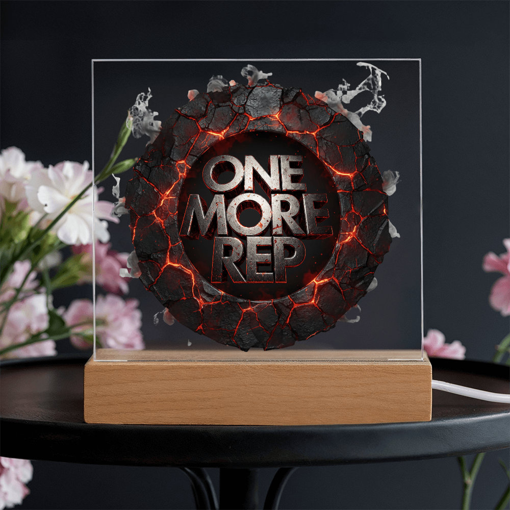 One More Rep | Acrylic Plaque