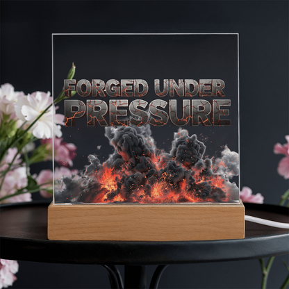 Forged Under Pressure | Acrylic Plaque