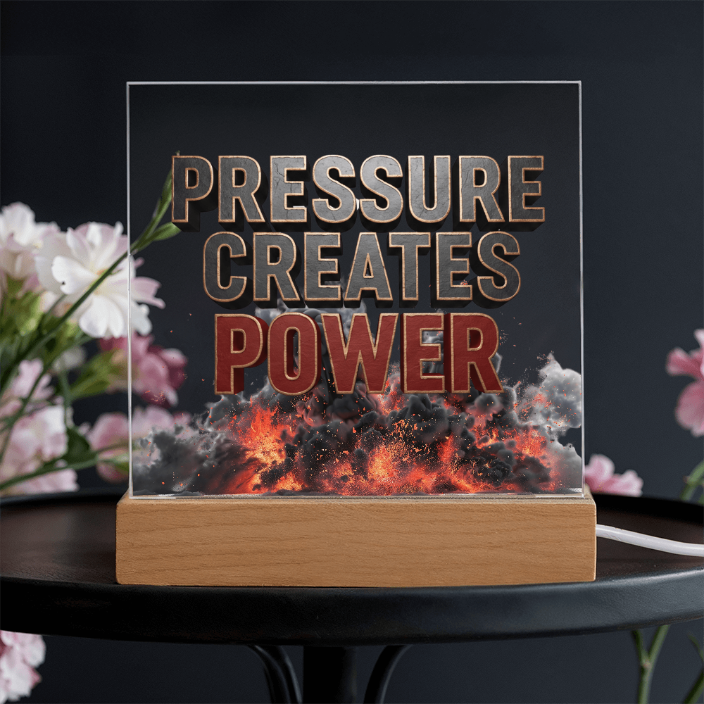 Pressure Creates Power | Acrylic Plaque