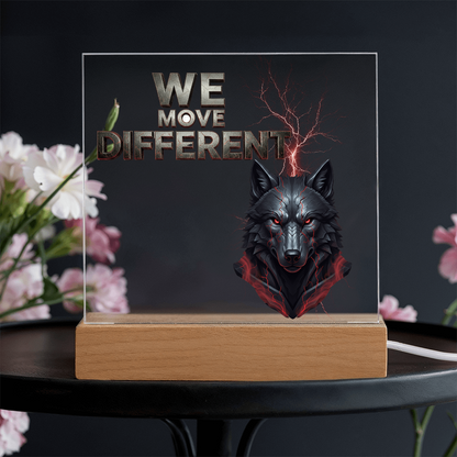 We Move Different | Acrylic Plaque v. 2