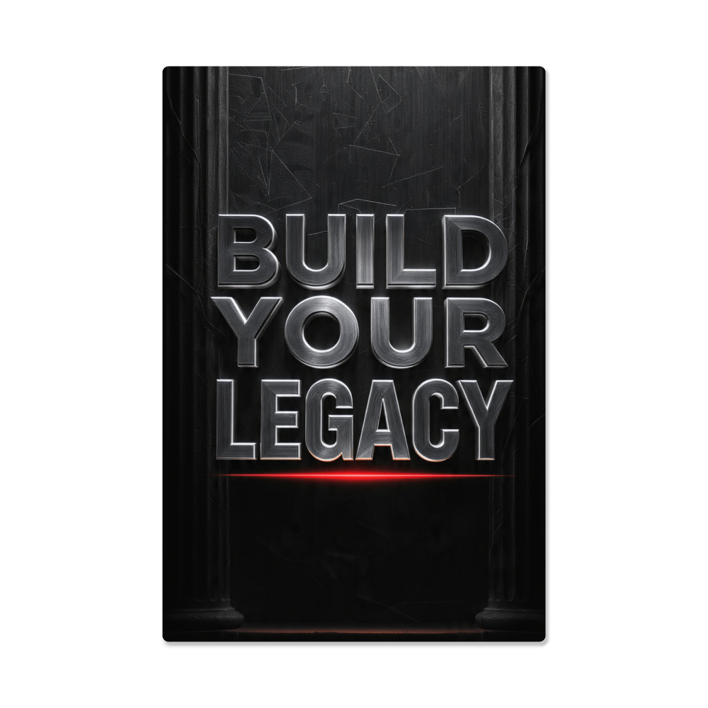 BUILD YOUR LEGACY | Legacy Metal Print