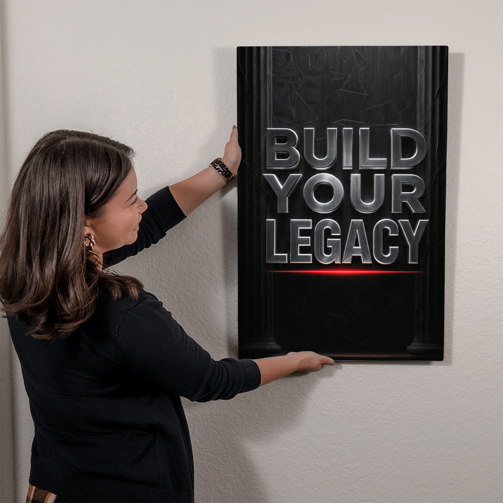 BUILD YOUR LEGACY | Legacy Metal Print
