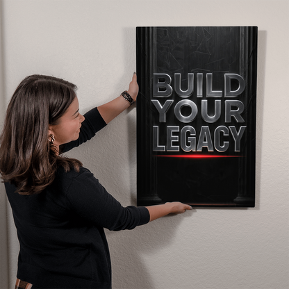 BUILD YOUR LEGACY | Legacy Metal Print