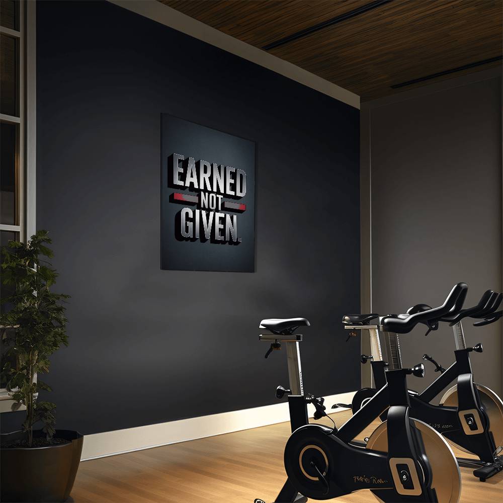 EARNED. NOT GIVEN. — Metal Print