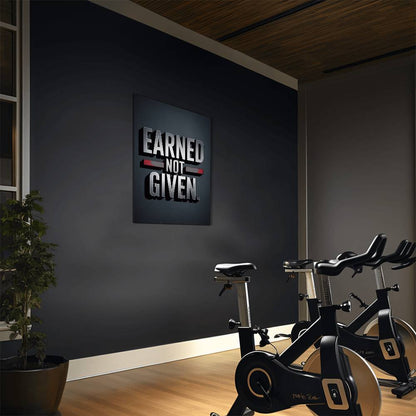 EARNED. NOT GIVEN. — Metal Print