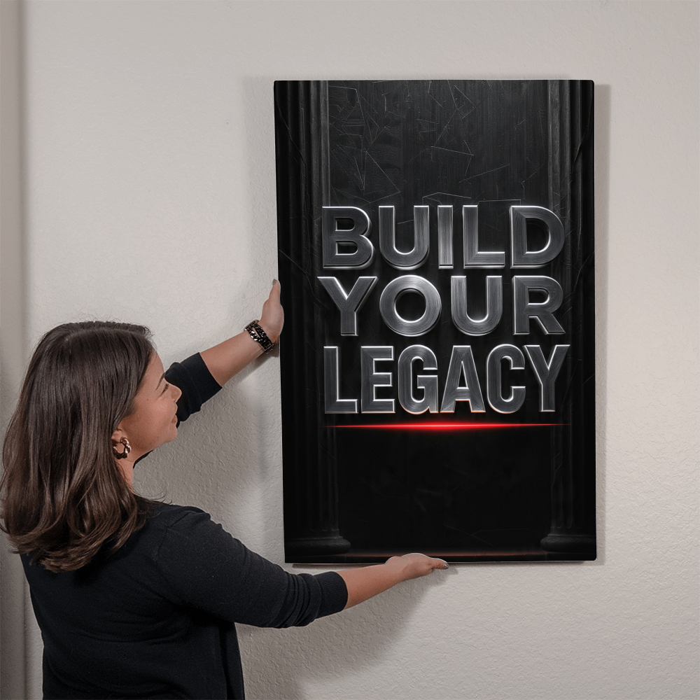 BUILD YOUR LEGACY | Legacy Metal Print