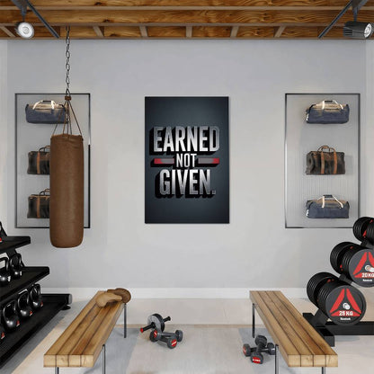 EARNED. NOT GIVEN. — Metal Print
