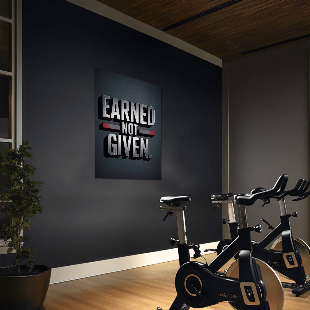 EARNED. NOT GIVEN. — Metal Print