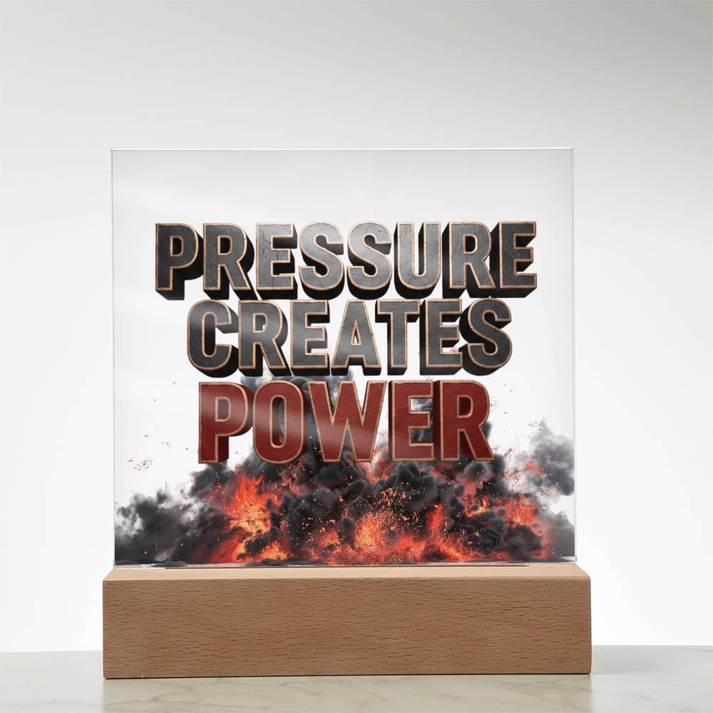 Pressure Creates Power | Acrylic Plaque