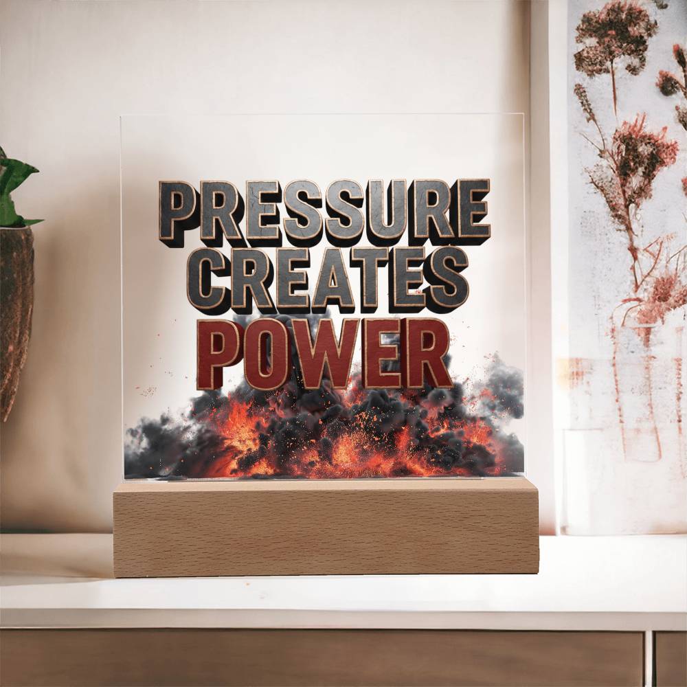 Pressure Creates Power | Acrylic Plaque