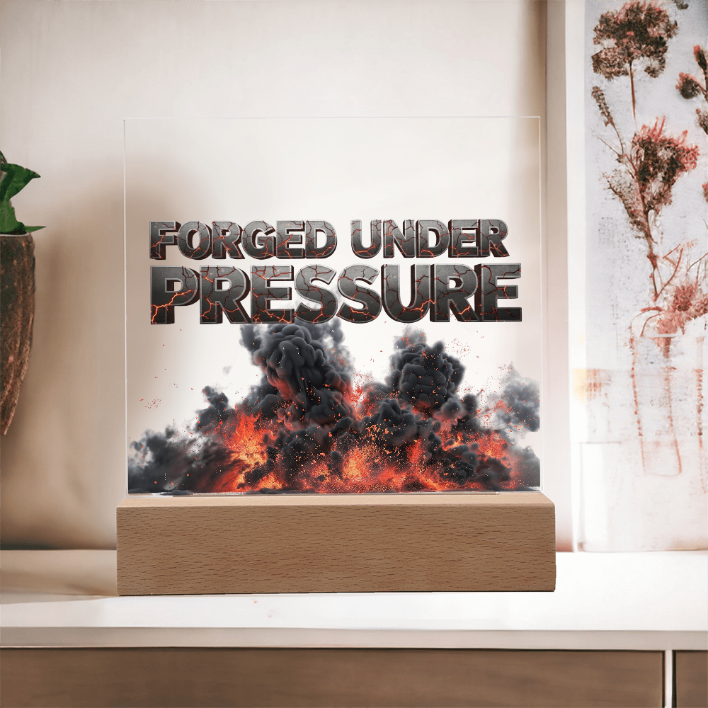 Forged Under Pressure | Acrylic Plaque