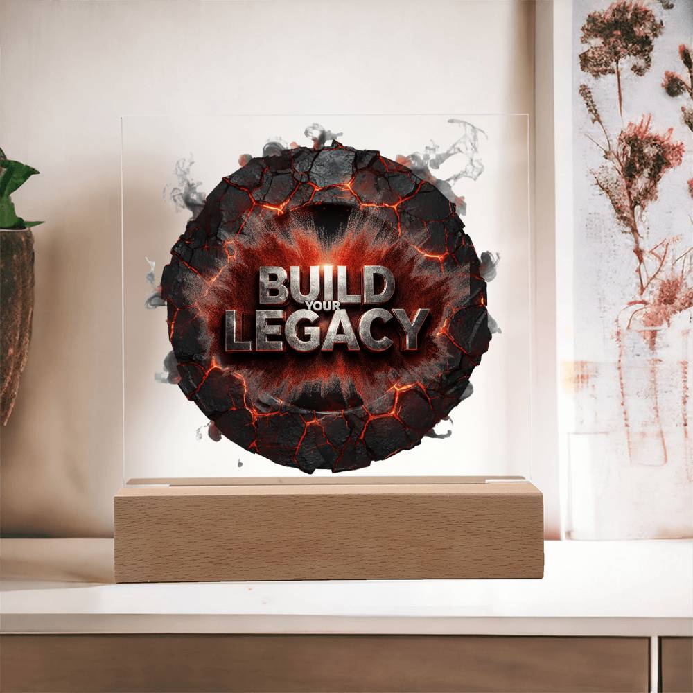 Build your Legacy | Acrylic Plaque