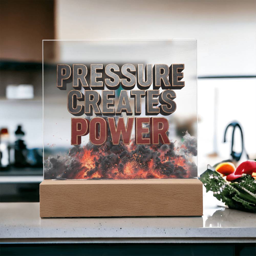 Pressure Creates Power | Acrylic Plaque
