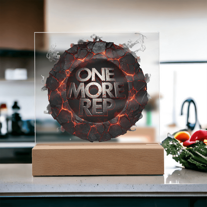 One More Rep | Acrylic Plaque