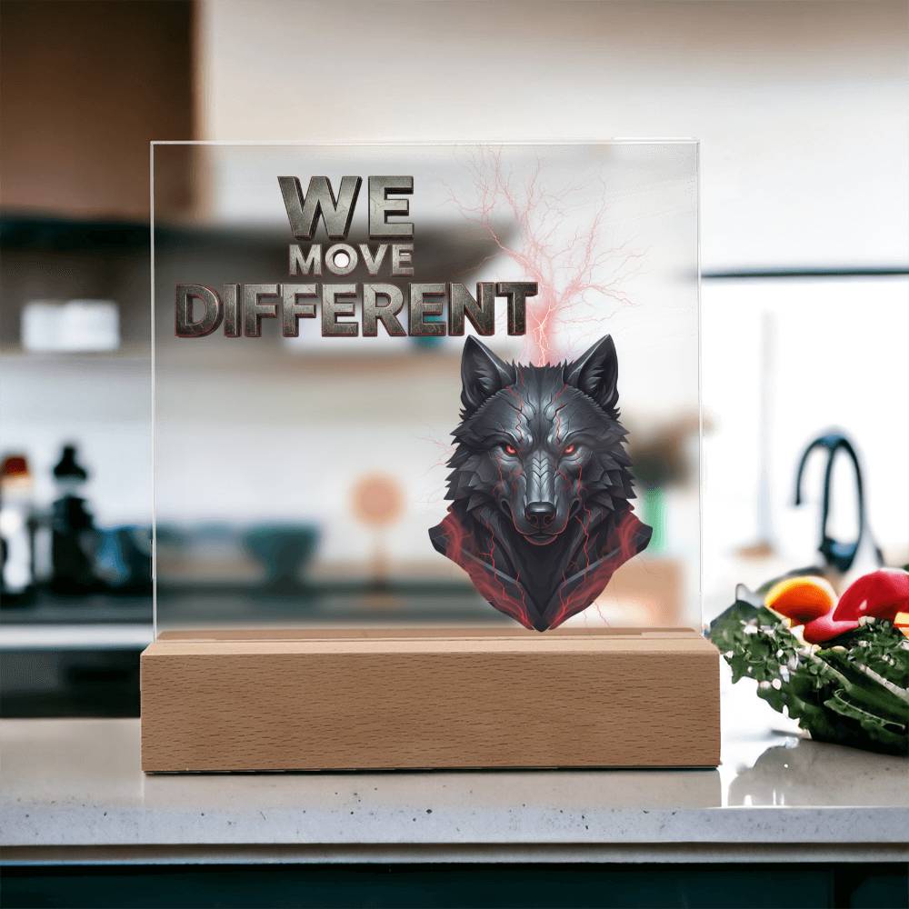 We Move Different | Acrylic Plaque v. 2