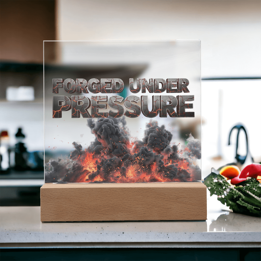 Forged Under Pressure | Acrylic Plaque
