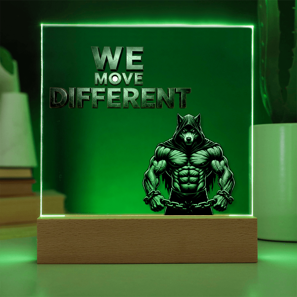 We Move Different | Acrylic Plaque v. 1