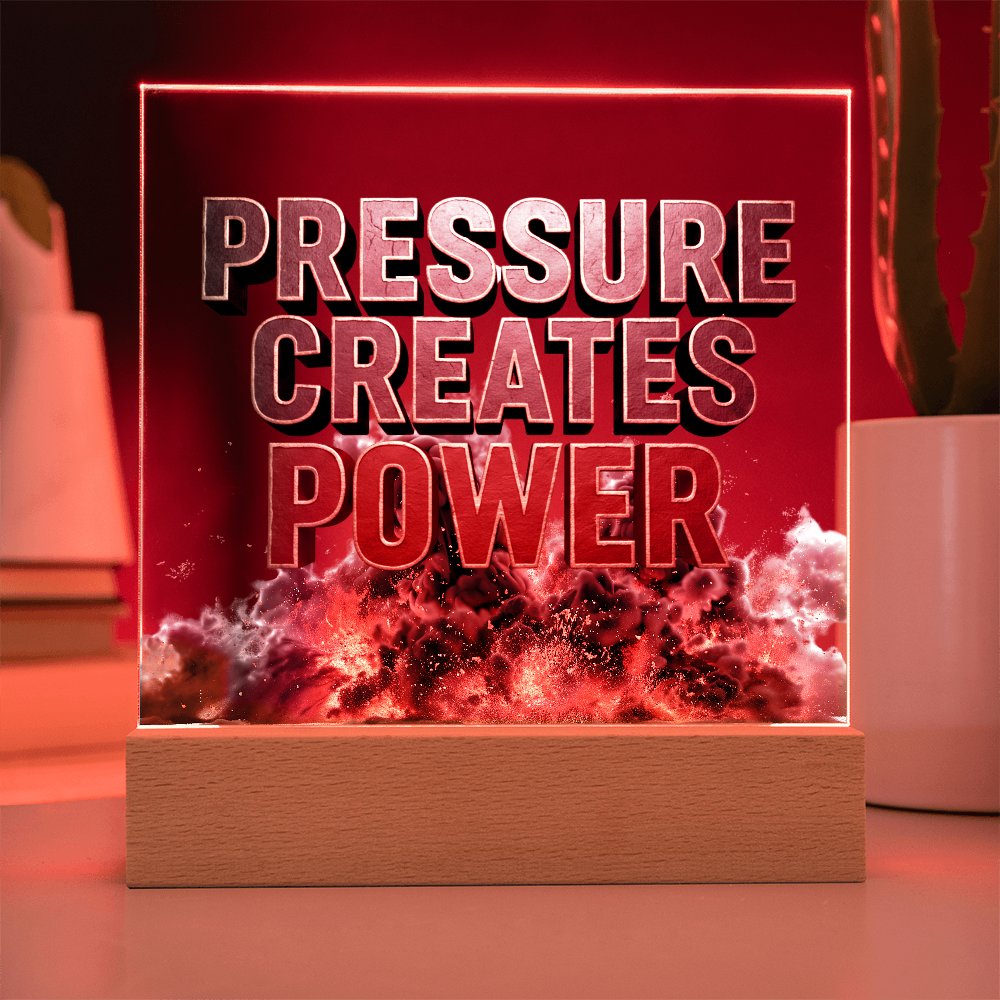 Pressure Creates Power | Acrylic Plaque