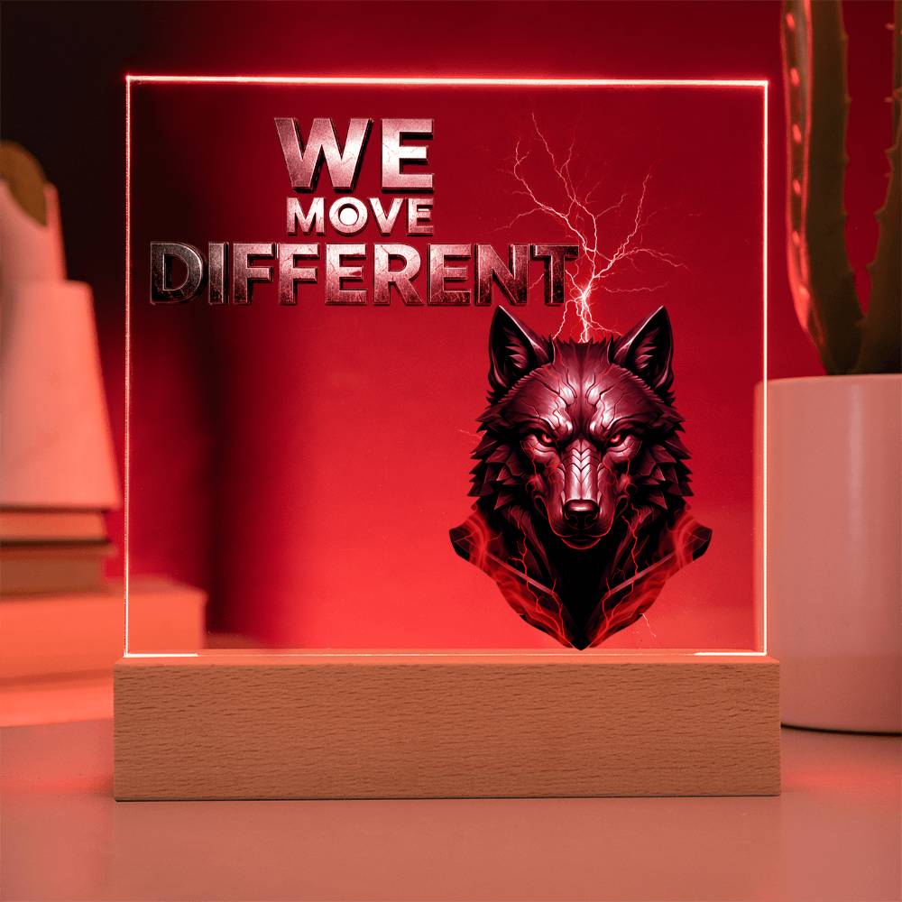 We Move Different | Acrylic Plaque v. 2