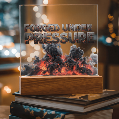Forged Under Pressure | Acrylic Plaque