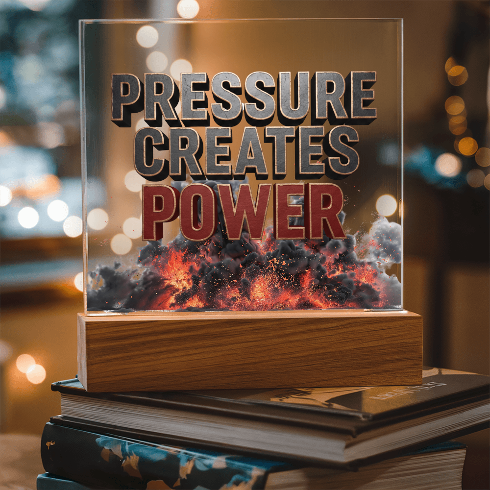 Pressure Creates Power | Acrylic Plaque